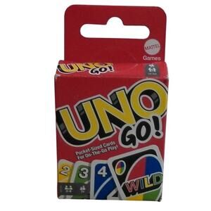 2021 UNO GO! Pocket Size Travel Card Game Complete